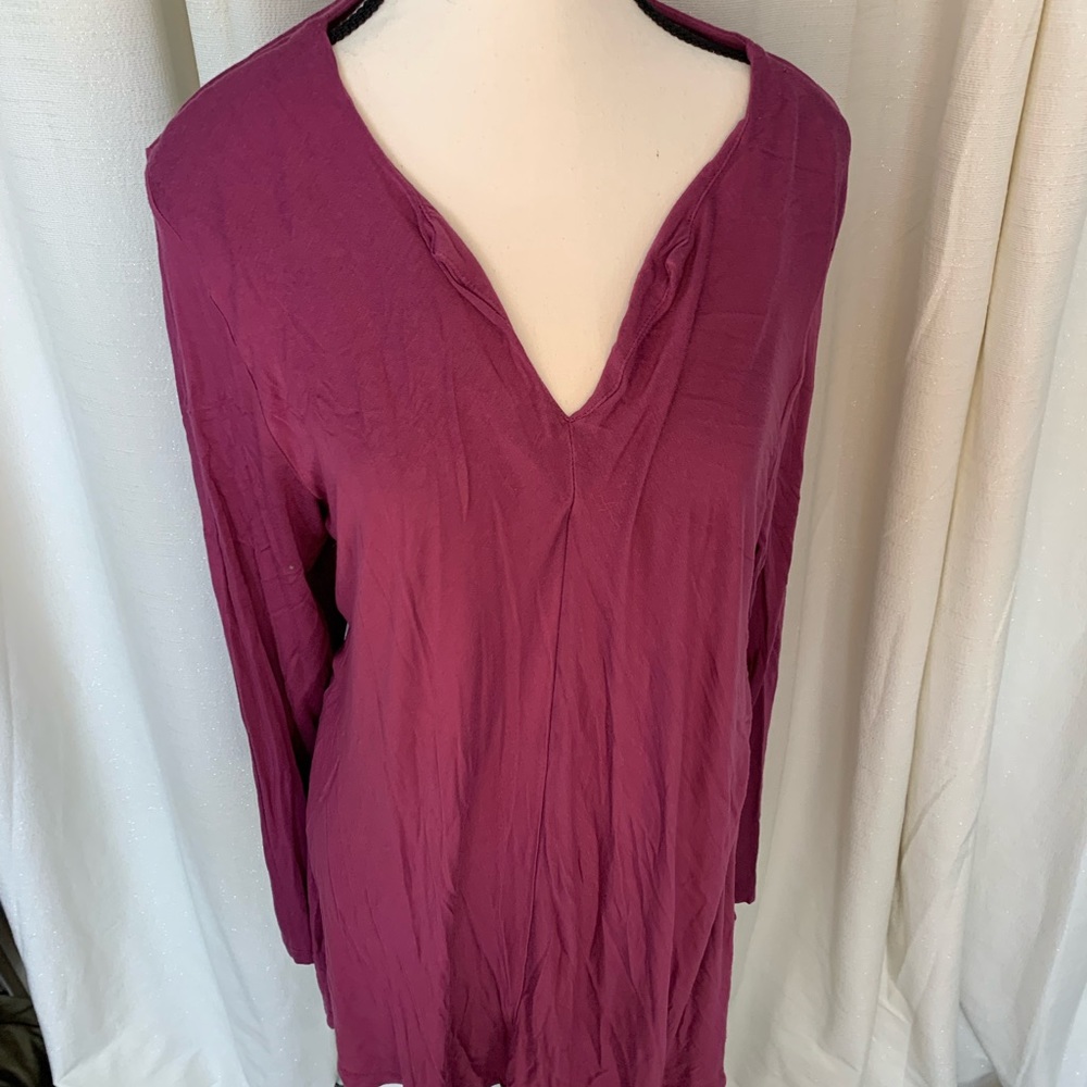 Long sleeve purplish top